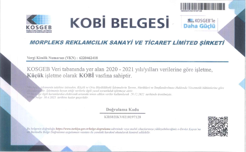 KOBİ Belgesi